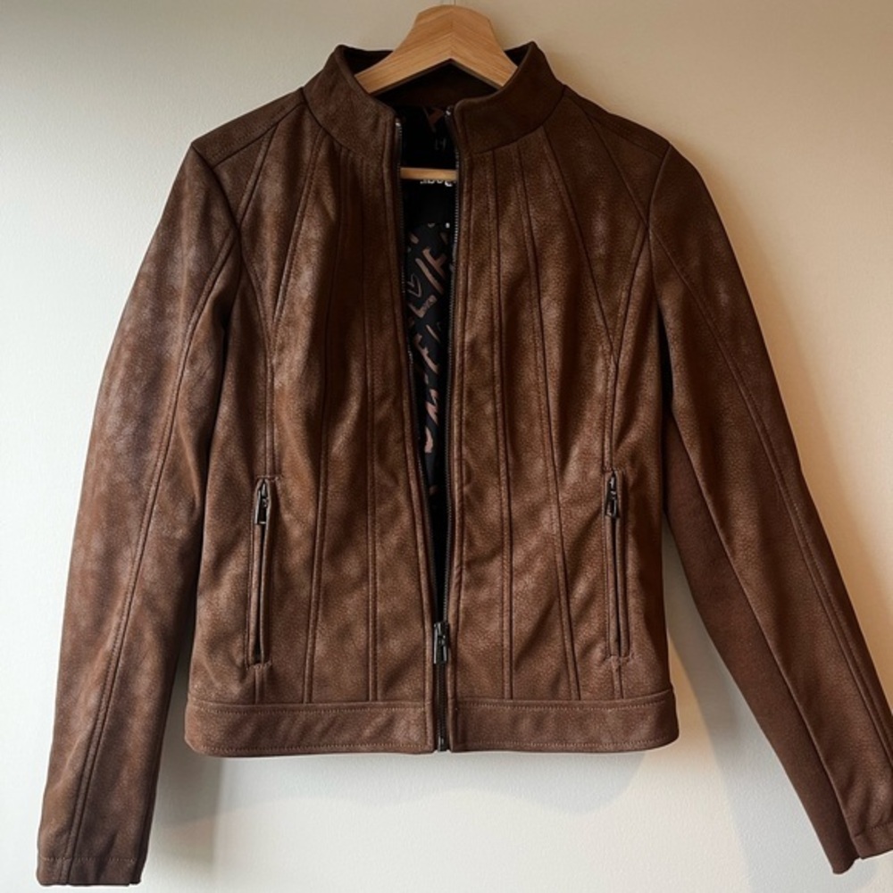 LAST CHANCE Desigual Brown Biker Jacket